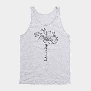 Kindness Always Daisy Flower - GraphicLoveShop Tank Top